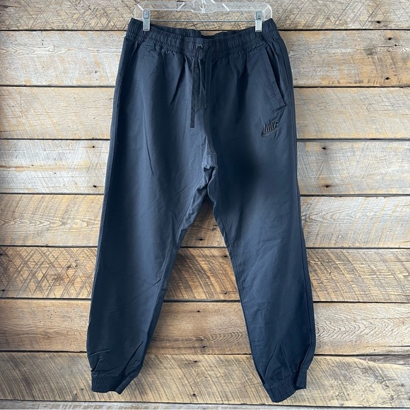 Nike Joggers Men’s XXL Lightweight Cotton Blend Athletic Pants Swoosh Dark Gray - Picture 1 of 13